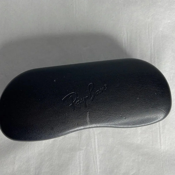 RAY-BAN Black Hard Clamshell Glasses/Eyeglasses Case & Wipecloth Logo - Picture 3 of 6